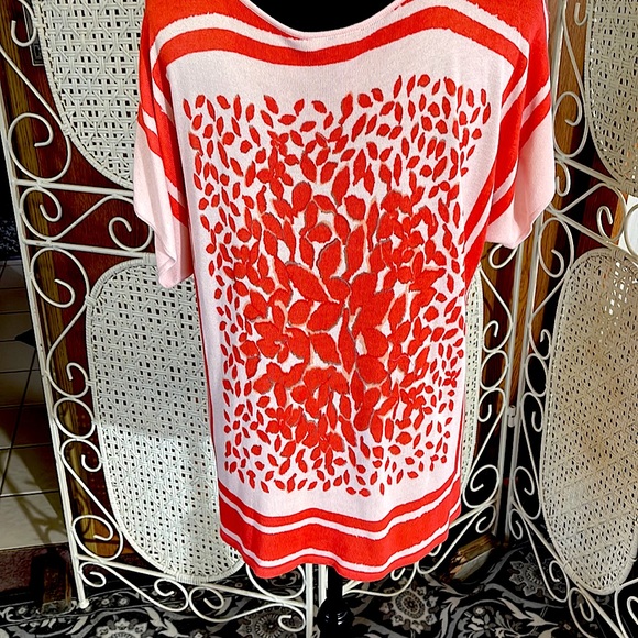 Like New Claudia Strater Short sleeve Knit Top Size M - Picture 3 of 5